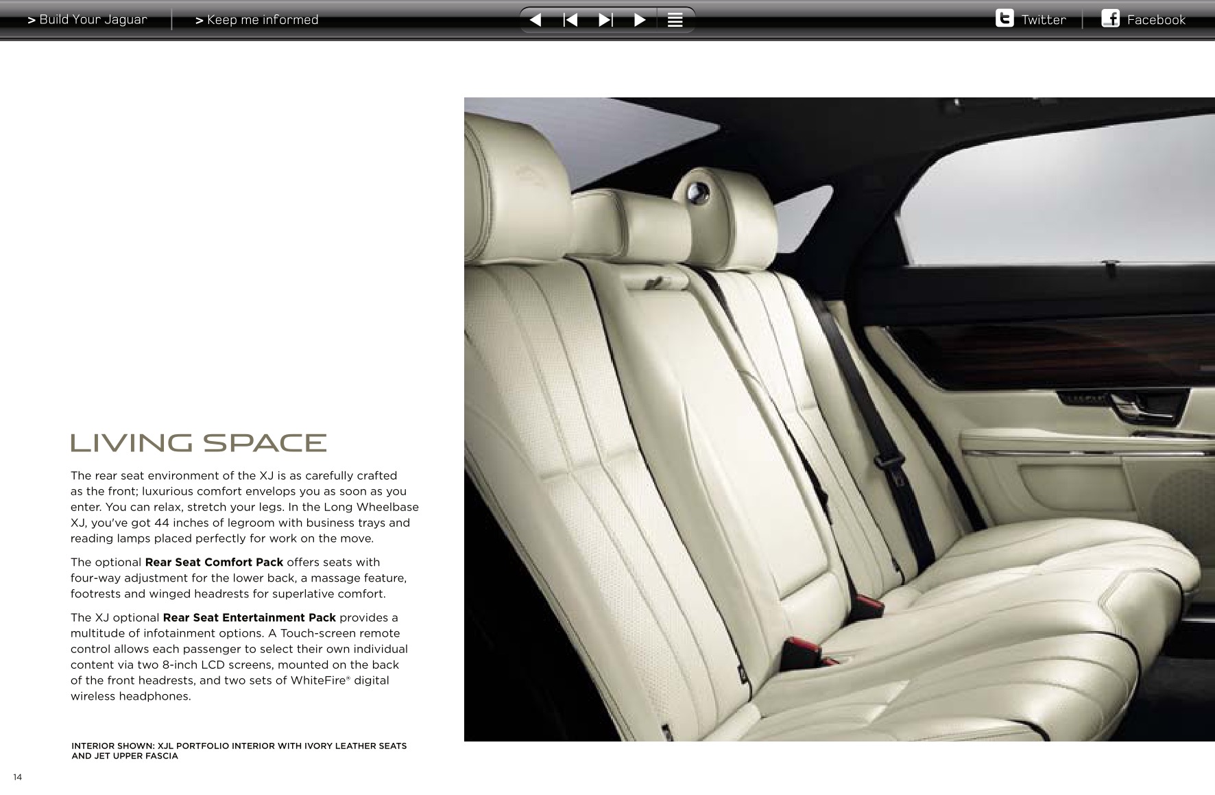 2013 Jaguar XJ Brochure Page 11